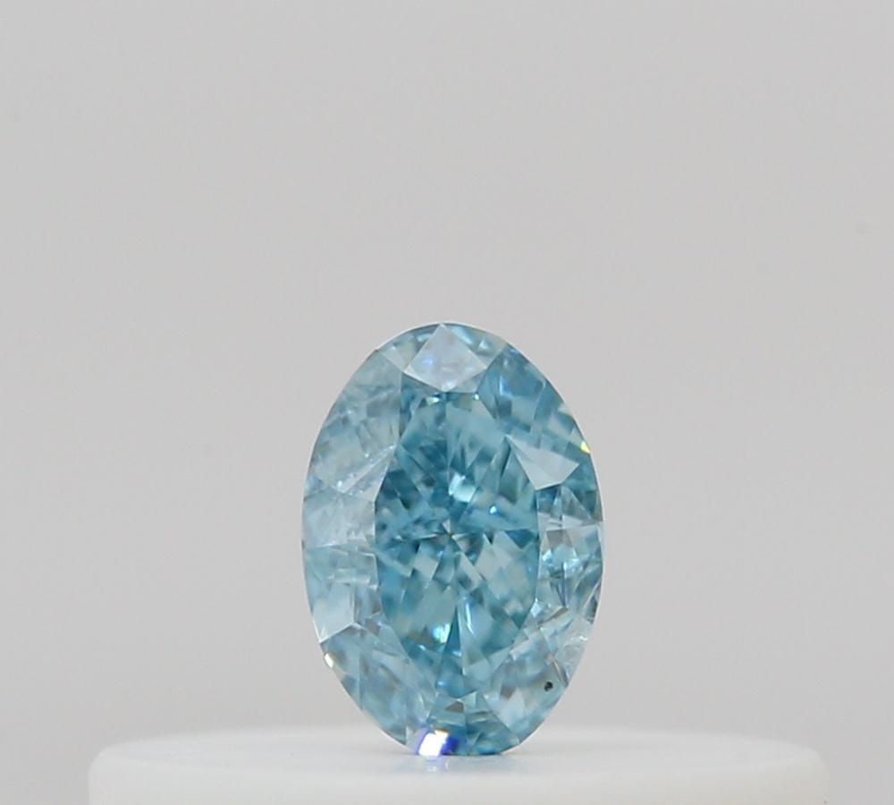 Loose Diamond - OVAL 0.1ct Fancy Vivid Green Blue: Loose Diamond - OVAL 0.1ct Fancy Vivid Green Blue Source: Natural Shape: OVAL Carats: 0.1 Color: Fancy Vivid Green Blue Certification: GIA Video: