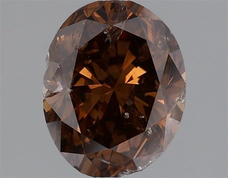 Loose Diamond - OVAL 1.85ct Fancy Dark Orangey Brown: Loose Diamond - OVAL 1.85ct Fancy Dark Orangey Brown Source: Natural Shape: OVAL Carats: 1.85 Color: Fancy Dark Orangey Brown Certification: GIA Video: