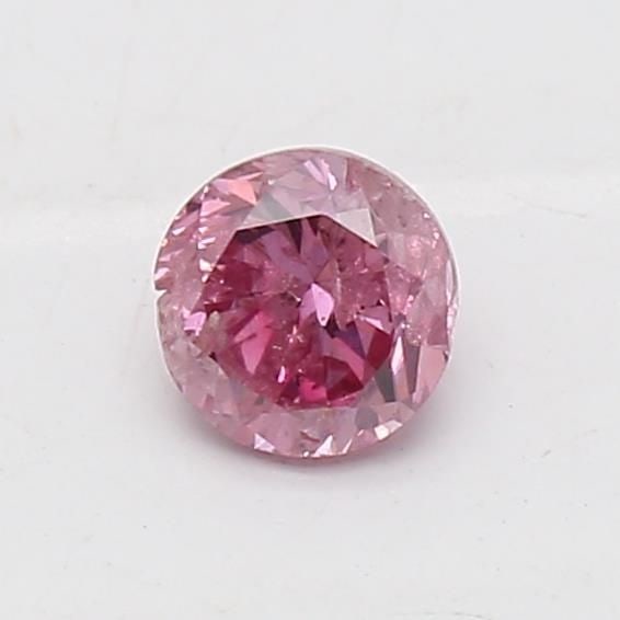Loose Diamond - ROUND 0.18ct Fancy Intense Purplish Pink I3: Loose Diamond - ROUND 0.18ct Fancy Intense Purplish Pink I3 Source: Natural Shape: ROUND Carats: 0.18 Color: Fancy Intense Purplish Pink Certification: GIA Video: