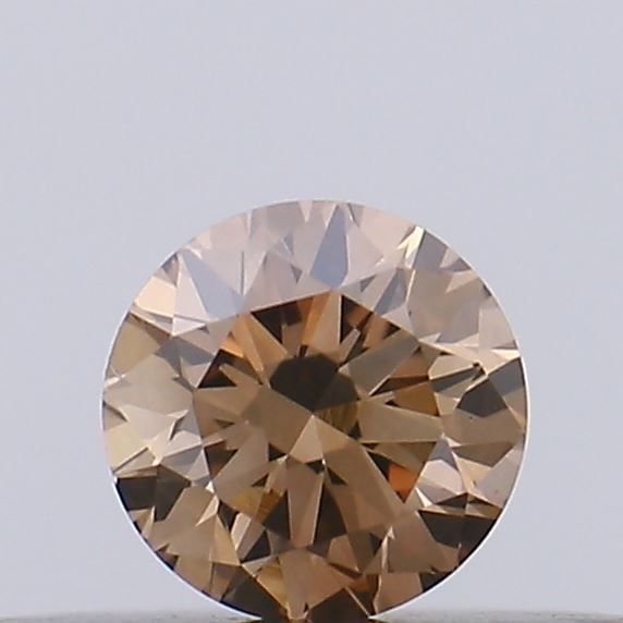 Loose Diamond - ROUND 0.18ct Fancy Brown VVS2: Loose Diamond - ROUND 0.18ct Fancy Brown VVS2 Source: Natural Shape: ROUND Carats: 0.18 Color: Fancy Brown Certification: NONE Video:
