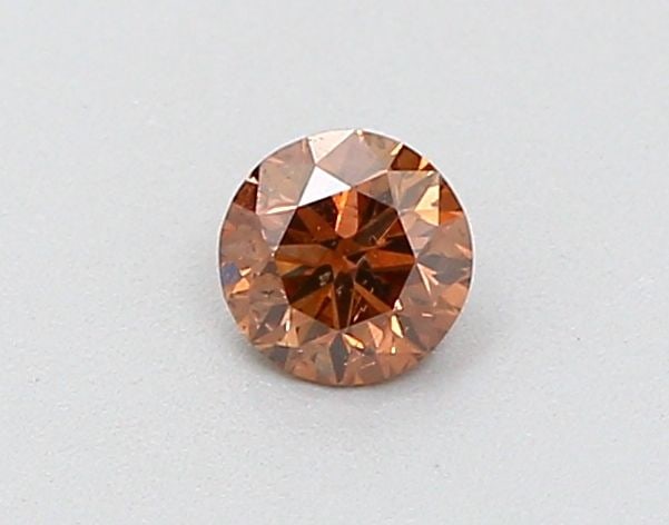 Loose Diamond - ROUND 0.18ct Fancy Reddish Brown I1: Loose Diamond - ROUND 0.18ct Fancy Reddish Brown I1 Source: Natural Shape: ROUND Carats: 0.18 Color: Fancy Reddish Brown Certification: NONE Video: