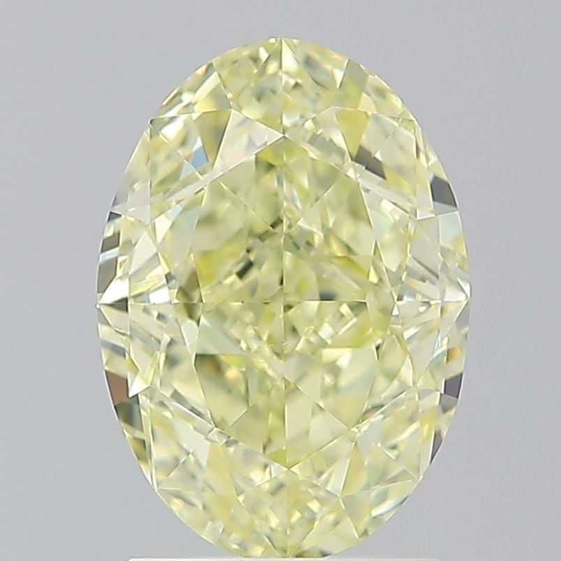 Loose Diamond - OVAL 2.5ct Fancy Light Yellow VS2: Loose Diamond - OVAL 2.5ct Fancy Light Yellow VS2 Source: Natural Shape: OVAL Carats: 2.5 Color: Fancy Light Yellow Certification: GIA Video: