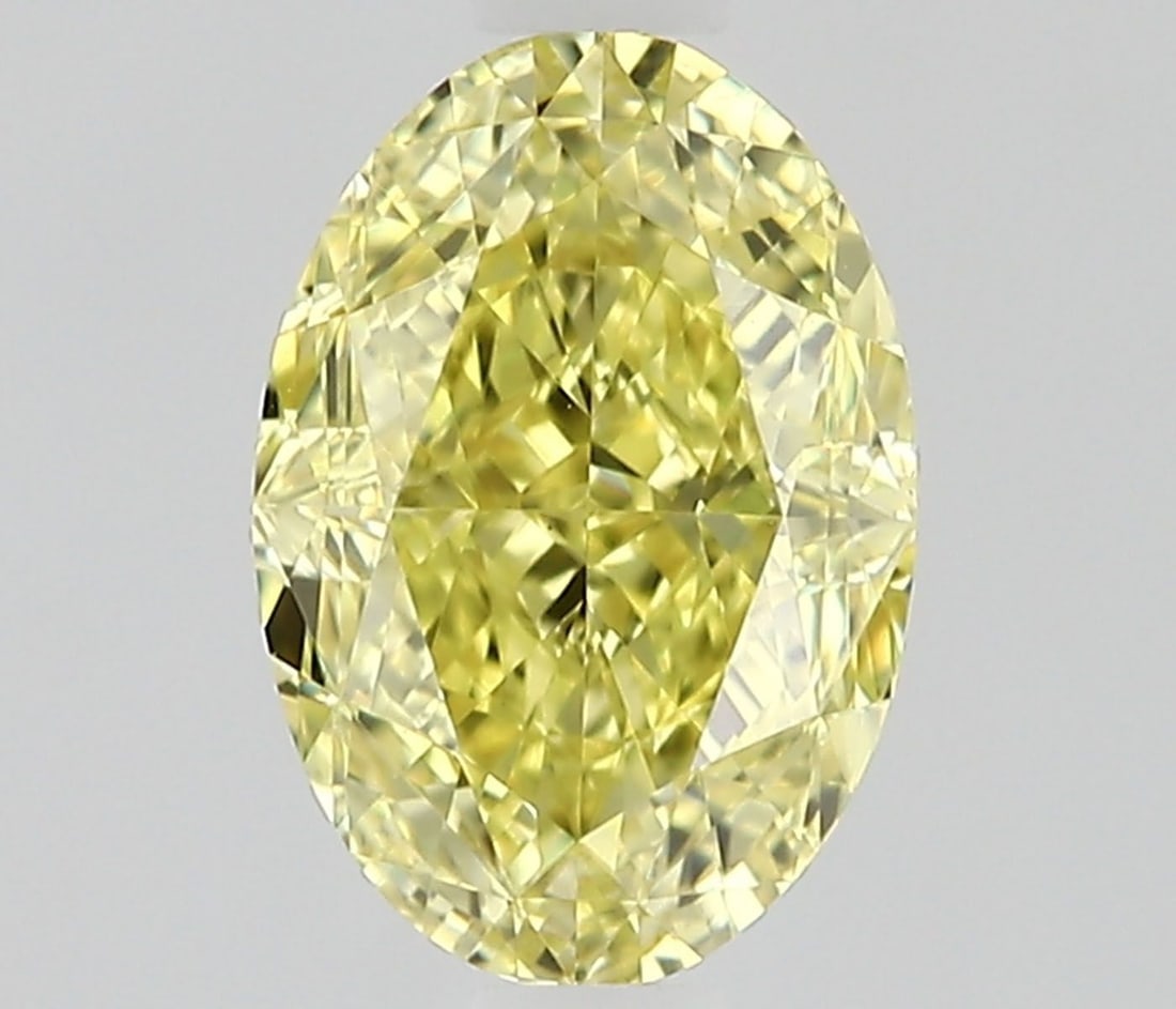 Loose Diamond - OVAL 0.9ct Fancy Intense Yellow VS2: Loose Diamond - OVAL 0.9ct Fancy Intense Yellow VS2 Source: Natural Shape: OVAL Carats: 0.9 Color: Fancy Intense Yellow Certification: GIA Video: