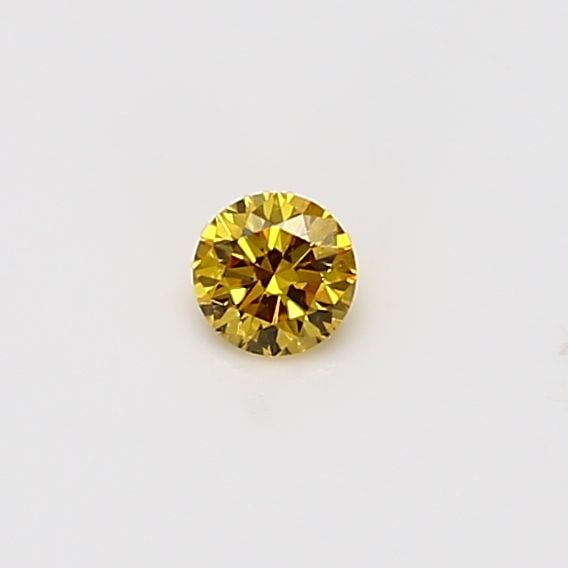 Loose Diamond - ROUND 0.13ct Orangey Yellow: Loose Diamond - ROUND 0.13ct Orangey Yellow Source: Natural Shape: ROUND Carats: 0.13 Color: Orangey Yellow Certification: GIA Video: