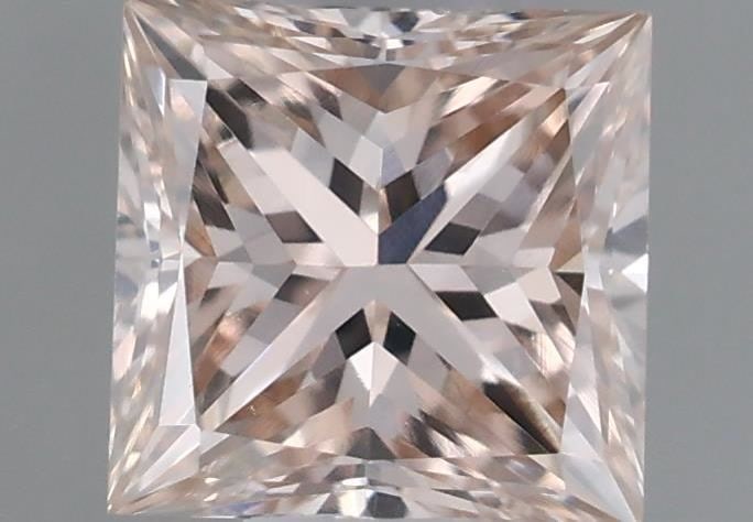 Loose Diamond - PRINCESS 0.39ct Fancy Light Brown Pink VVS2: Loose Diamond - PRINCESS 0.39ct Fancy Light Brown Pink VVS2 Source: Natural Shape: PRINCESS Carats: 0.39 Color: Fancy Light Brown Pink Certification: GIA Video: