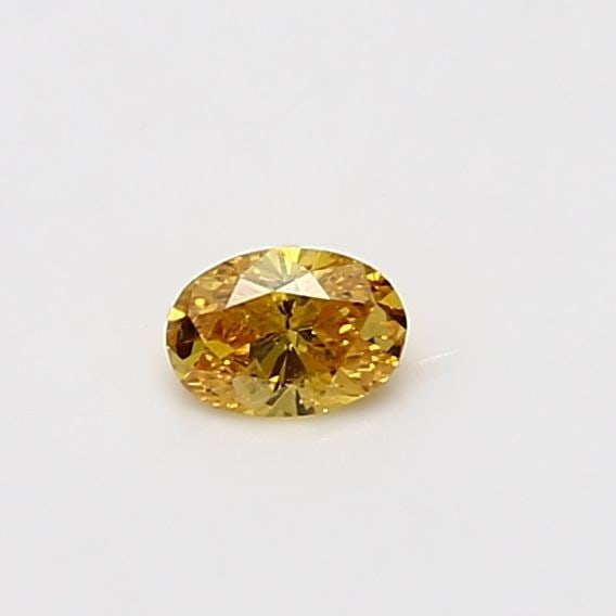 Loose Diamond - OVAL 0.16ct Fancy Vivid Orange Yellow I2: Loose Diamond - OVAL 0.16ct Fancy Vivid Orange Yellow I2 Source: Natural Shape: OVAL Carats: 0.16 Color: Fancy Vivid Orange Yellow Certification: GIA Video: