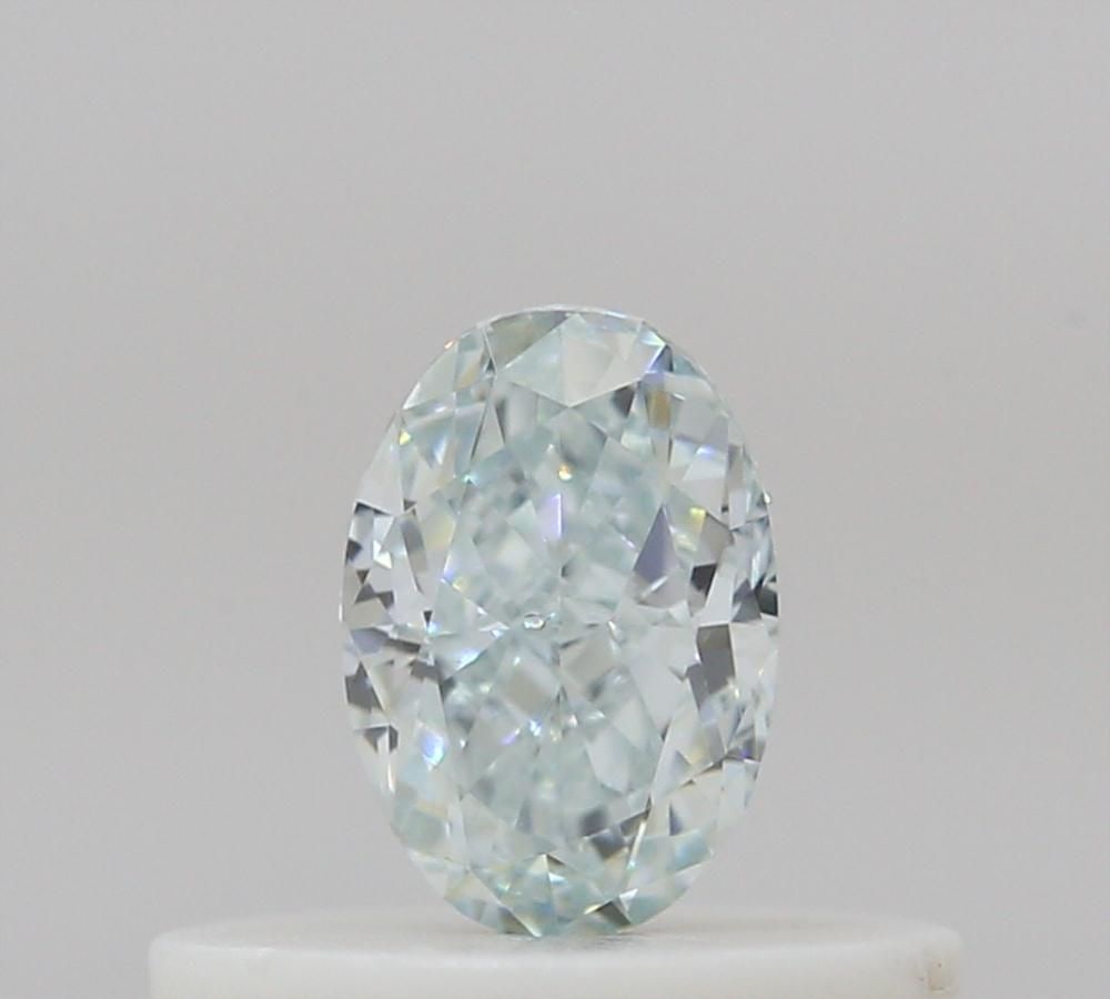 Loose Diamond - OVAL 0.28ct Fancy Light Blueish Green SI1: Loose Diamond - OVAL 0.28ct Fancy Light Blueish Green SI1 Source: Natural Shape: OVAL Carats: 0.28 Color: Fancy Light Blueish Green Certification: GIA PLEASE NOTE: Framed, Large, or heavy items do not
