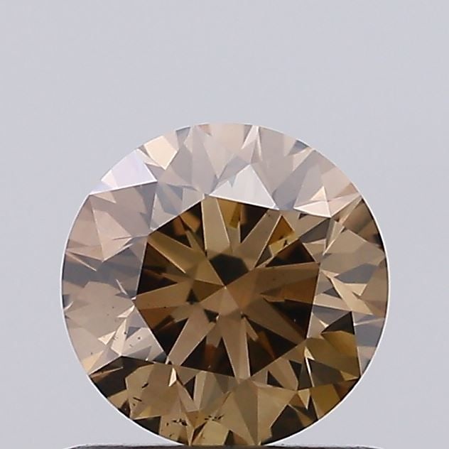 Loose Diamond - ROUND 0.75ct Fancy Brown VS2: Loose Diamond - ROUND 0.75ct Fancy Brown VS2 Source: Natural Shape: ROUND Carats: 0.75 Color: Fancy Brown Certification: NONE Video: