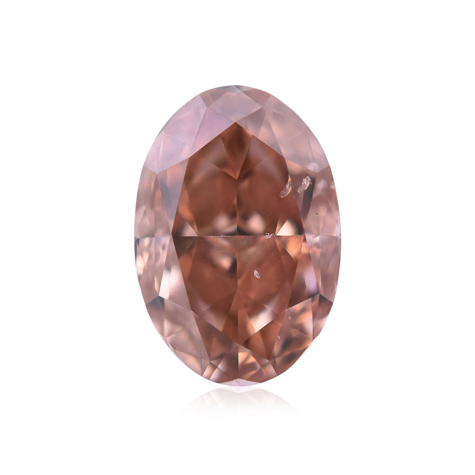 Loose Diamond - OVAL 0.61ct Fancy Deep Brownish Orangey Pink SI2: Loose Diamond - OVAL 0.61ct Fancy Deep Brownish Orangey Pink SI2 Source: Natural Shape: OVAL Carats: 0.61 Color: Fancy Deep Brownish Orangey Pink Certification: GIA Video: