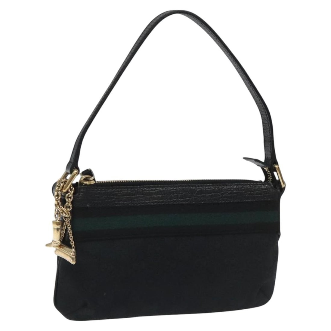 Gucci Sherry Line GG Canvas Black and Khaki Women's Accessory Pouch 145970: Gucci Sherry Line GG Canvas Black and Khaki Women's Accessory Pouch 145970 This Gucci GG Canvas Sherry Line accessory pouch features a black and khaki GG canvas exterior. Designed for women, it includ