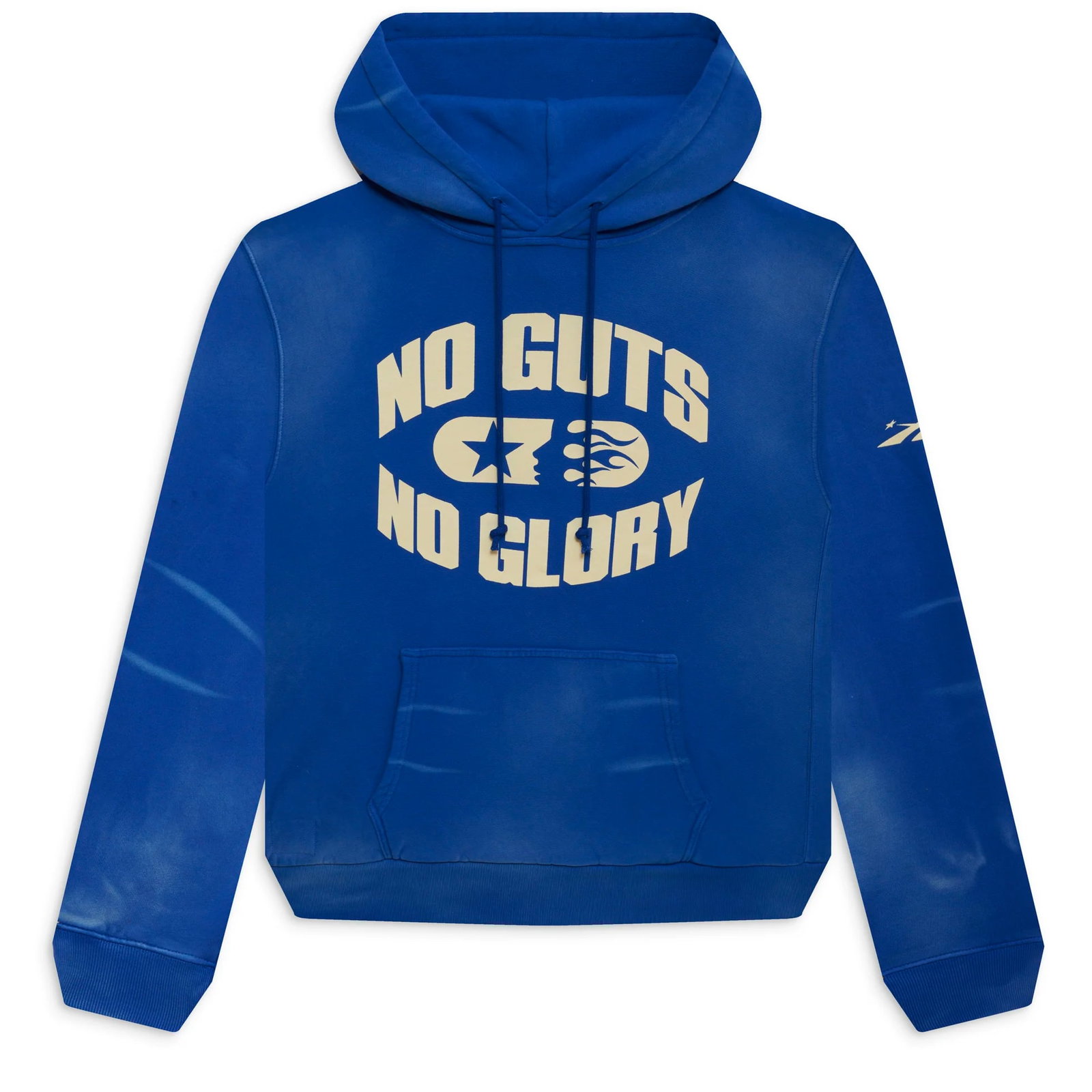 Large Blue Hellstar No Guts No Glory Hoodie (1 of 1)