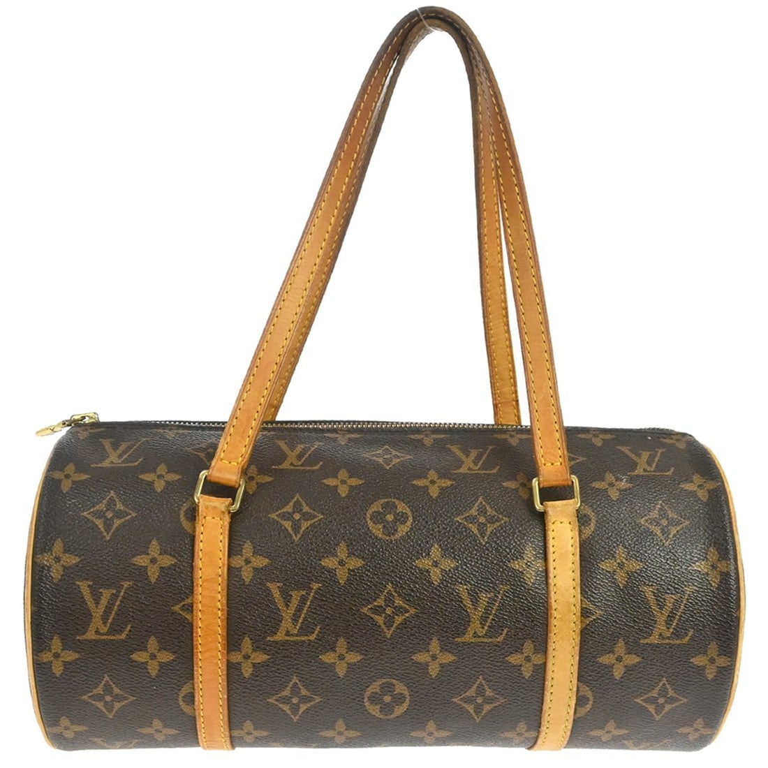 Louis Vuitton Papillon 30 Monogram Canvas Brown Medium Handbag M51385: Louis Vuitton Papillon 30 Monogram Canvas Brown Medium Handbag M51385 This Louis Vuitton Papillon 30 handbag features the iconic Monogram canvas exterior with brown leather double handles and a zip cl