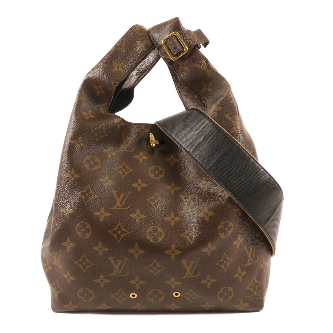 Louis Vuitton Monogram Brown 2 Way Hobo PM Bag M43098: Louis Vuitton Monogram Brown 2 Way Hobo PM Bag M43098 This Louis Vuitton Hobo PM 2 Way Bag (M43098) features a stylish design in classic Monogram brown. Crafted from durable PVC coated canvas, it is p