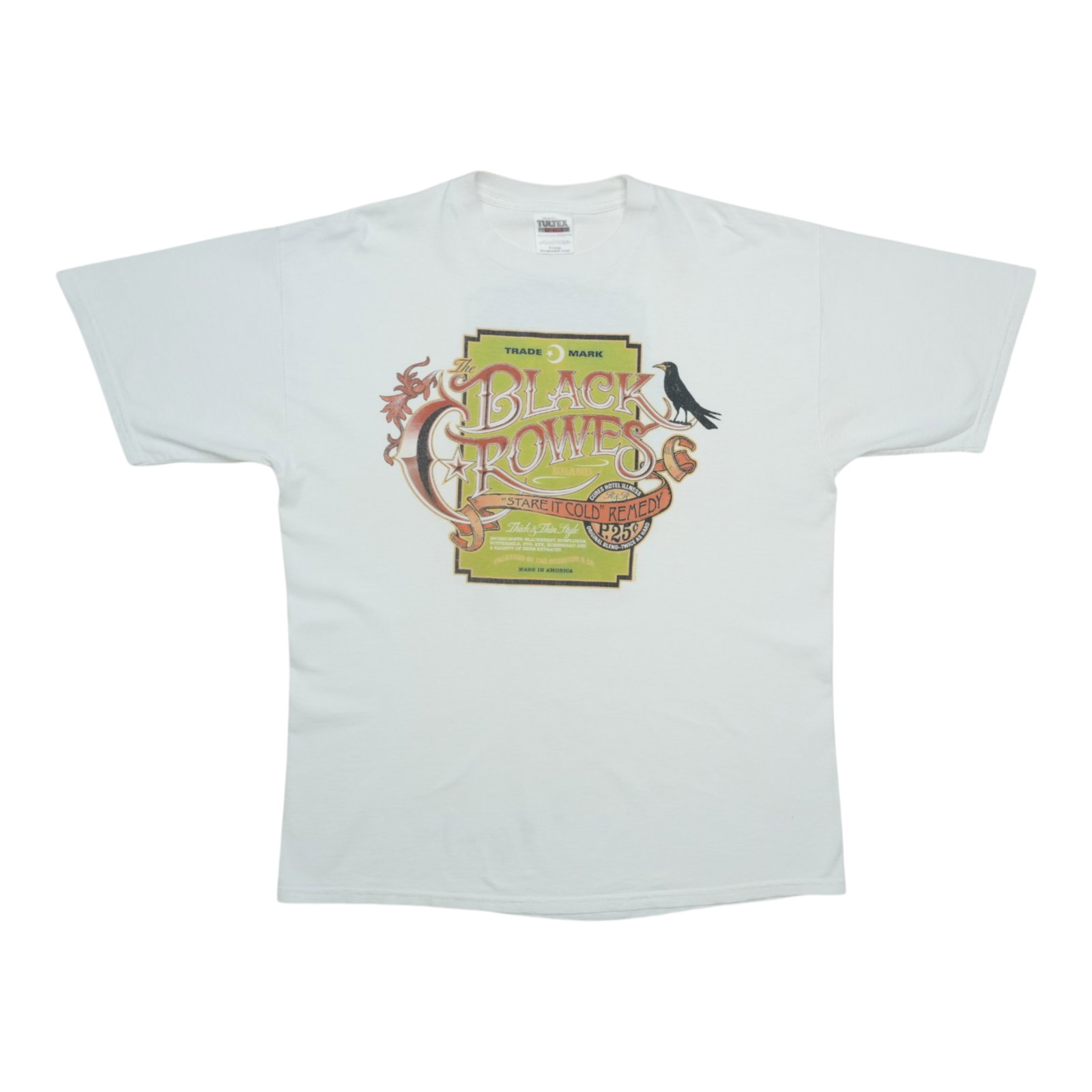 Vintage 1998 Black Crowes Concert T Shirt White XL 100 Percent Cotton: Vintage 1998 Black Crowes Concert T Shirt White XL 100 Percent Cotton This is an original vintage 1998 Black Crowes tour shirt featuring front and back graphics. The shirt is made from 100% cotton in 