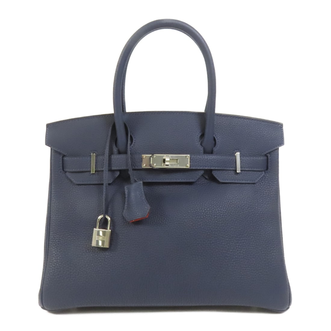 Hermes Birkin 30 Blue Togo Leather Handbag PHW (1 of 15)