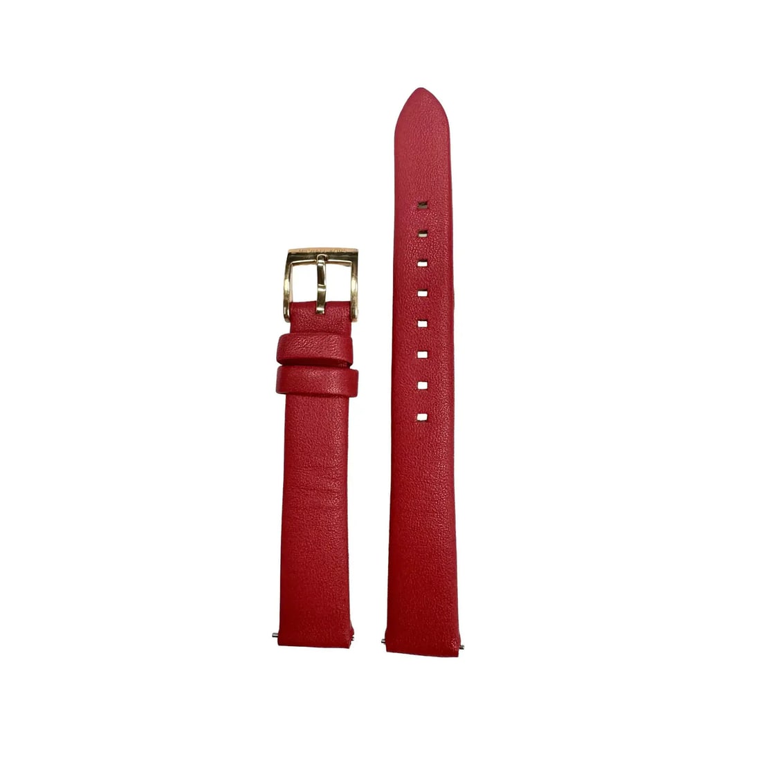 Michael Kors Red Leather Watch Band MK-3982 14x12mm with Gold Tone Buckle: Michael Kors Red Leather Watch Band MK-3982 14x12mm with Gold Tone Buckle Enhance your timepiece with this stylish Michael Kors watch band. Designed for luxury, this 14 x 12mm band features a vibrant 