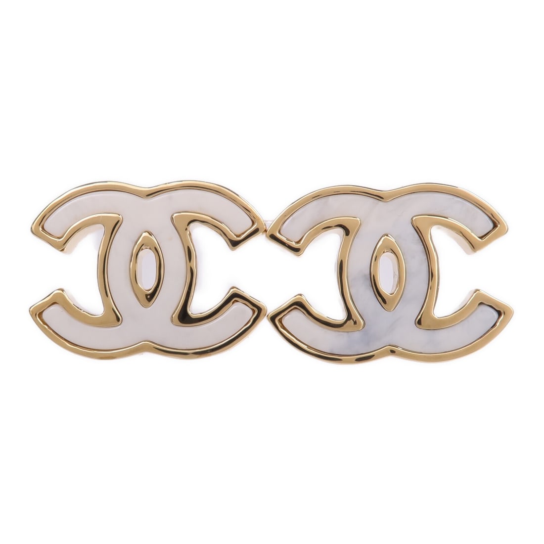 Chanel Pierced Earrings White Metal CC Logo Design for Women: Chanel Pierced Earrings White Metal CC Logo Design for Women These CHANEL CC pierced earrings feature a classic design in white metal. Crafted in France, they are designed for women and do not include