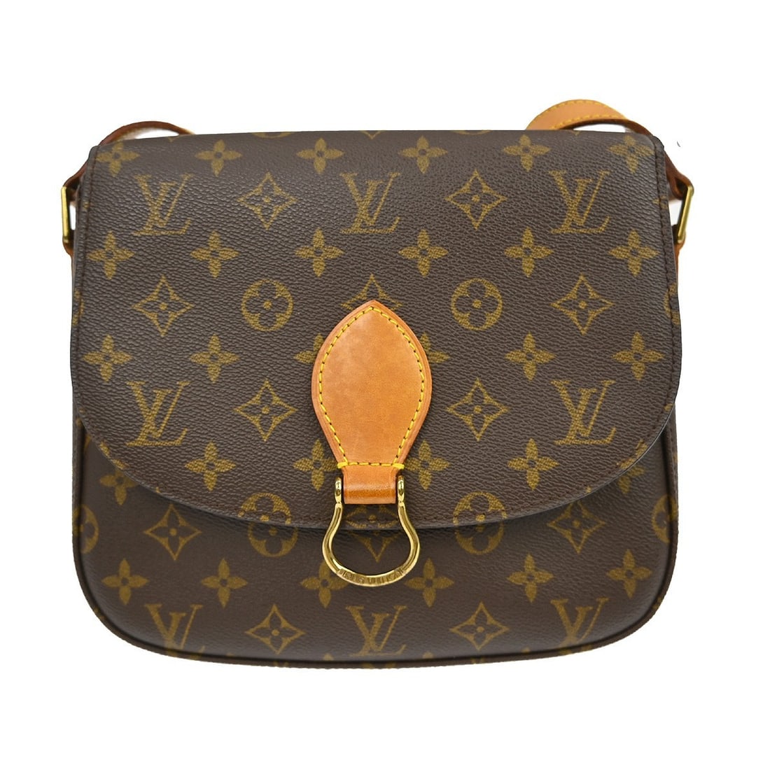 Louis Vuitton Saint Cloud GM Monogram Canvas Large Brown Shoulder Bag: Louis Vuitton Saint Cloud GM Monogram Canvas Large Brown Shoulder Bag This Louis Vuitton Saint Cloud GM shoulder bag features the iconic monogram canvas and brown leather trim. It has a large size wit
