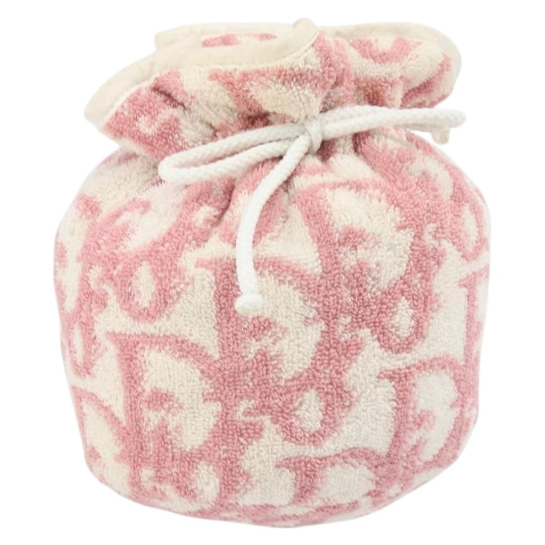 Pink Trotter Canvas and Pile Christian Dior Women's Pouch Bag: Pink Trotter Canvas and Pile Christian Dior Women's Pouch Bag This Christian Dior Trotter Canvas pouch features a pink pile exterior and is designed for women. Made in France, the pouch shows signs of