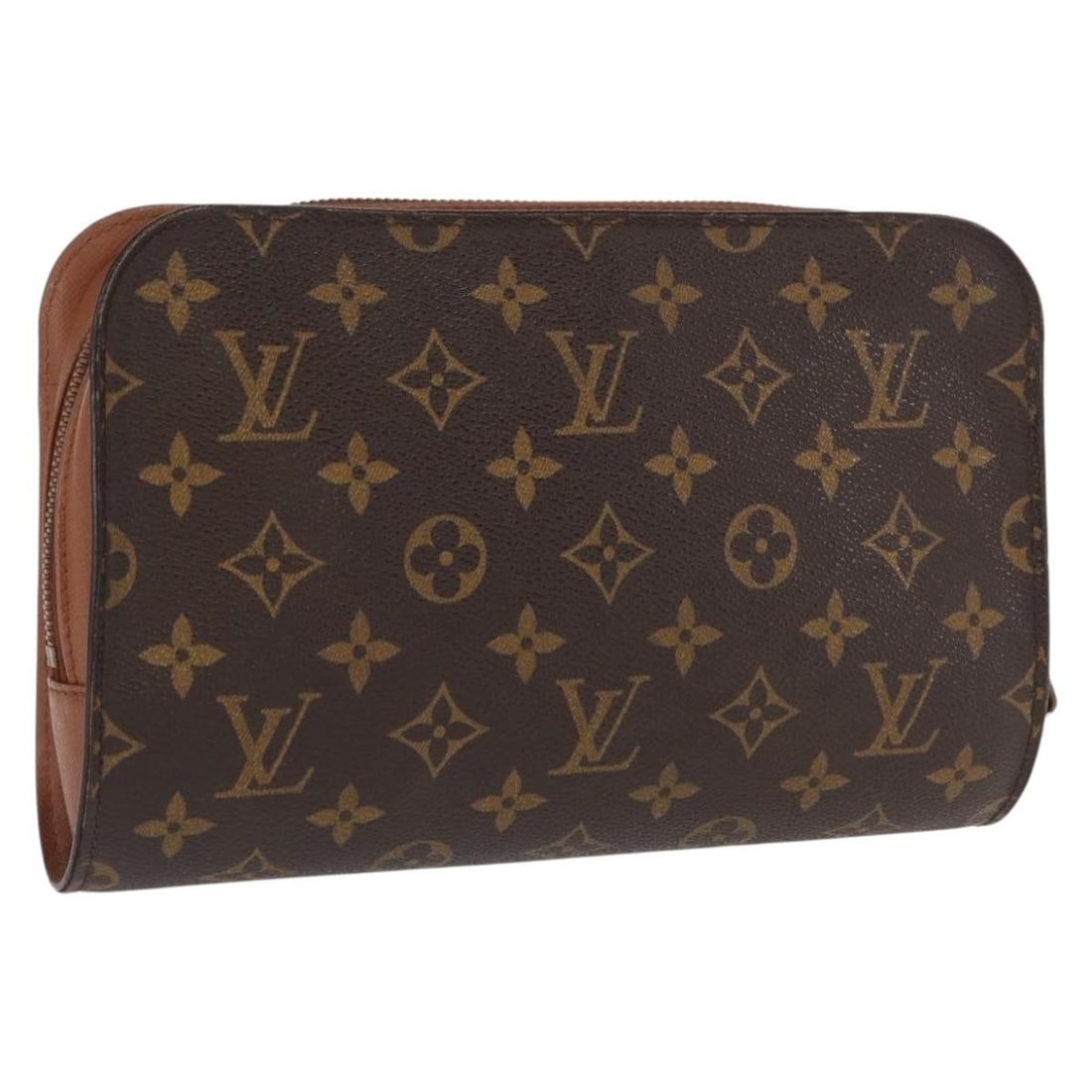 Louis Vuitton Orsay Monogram Canvas Clutch Bag M51790: Louis Vuitton Orsay Monogram Canvas Clutch Bag M51790 This Louis Vuitton Monogram Orsay Clutch Bag features the classic monogram canvas exterior and is crafted in Spain. The bag shows significant sign
