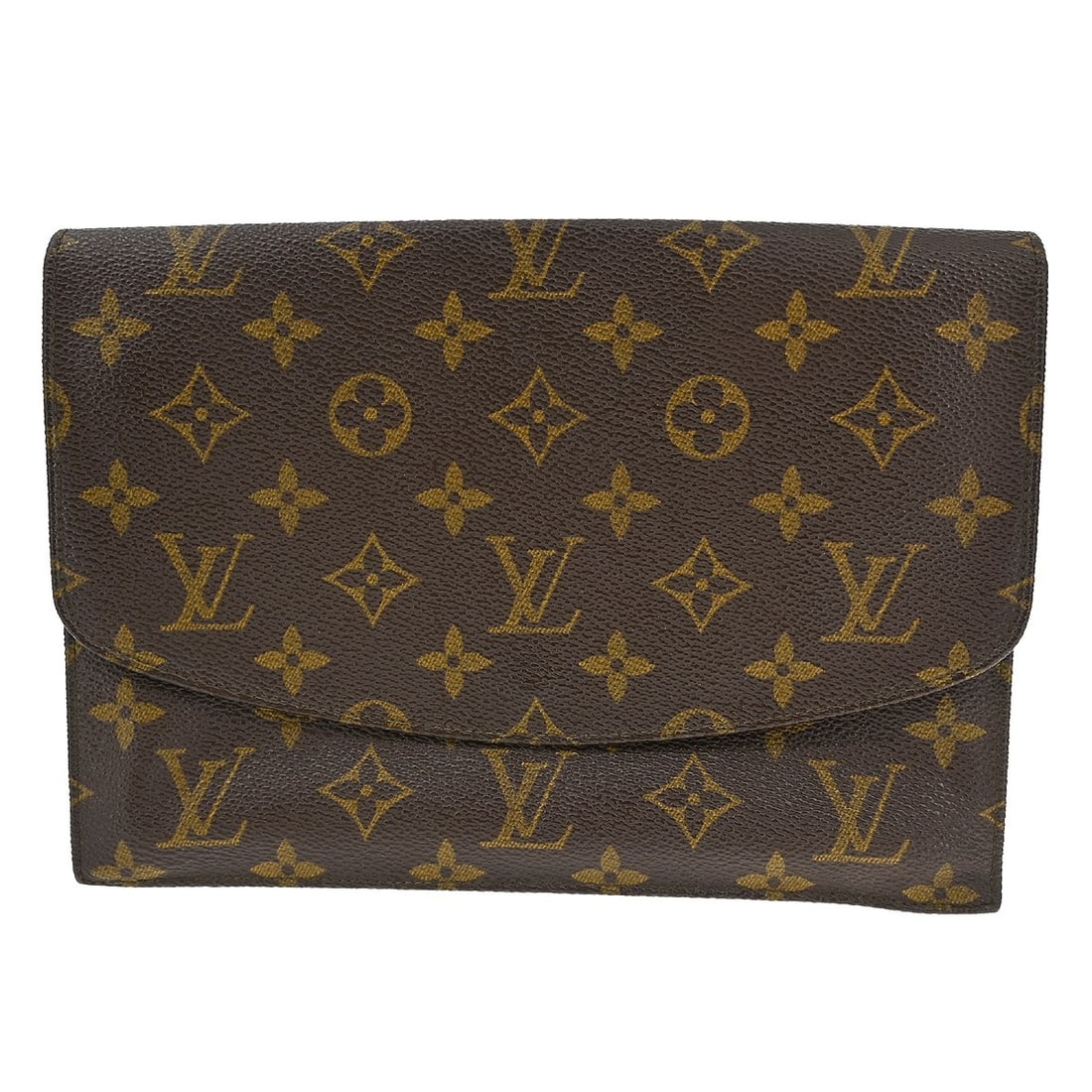 Louis Vuitton Monogram Canvas Pochette Rabat M51940 Small Clutch Purse: Louis Vuitton Monogram Canvas Pochette Rabat M51940 Small Clutch Purse This Louis Vuitton Monogram Pochette Rabat 23 clutch bag features the signature brown monogram canvas exterior with a snap closur