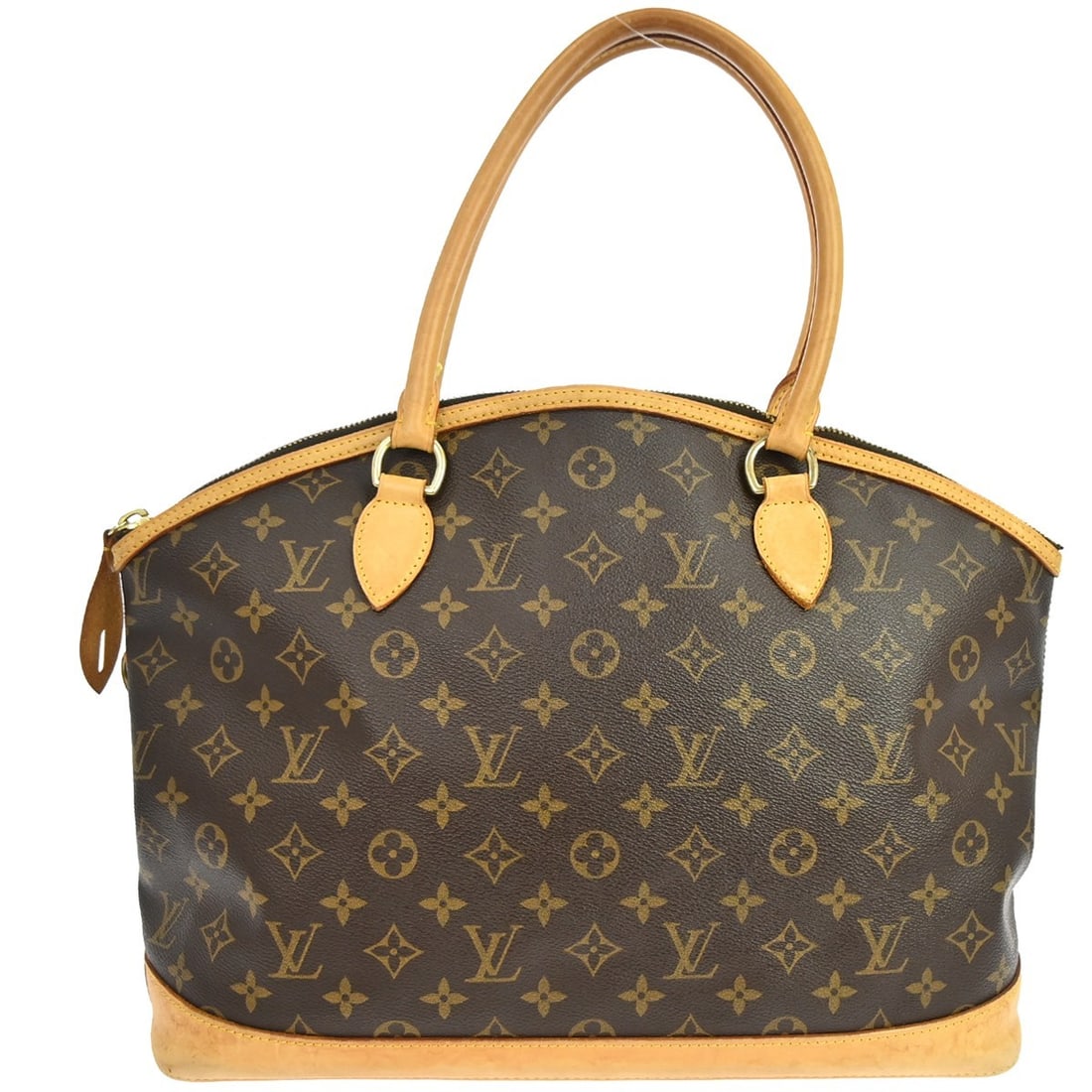 Louis Vuitton Lockit Horizontal Large Monogram Canvas Tote Bag M40104: Louis Vuitton Lockit Horizontal Large Monogram Canvas Tote Bag M40104 This Louis Vuitton Lockit Horizontal tote handbag features the iconic brown monogram canvas leather exterior and is designed in a 
