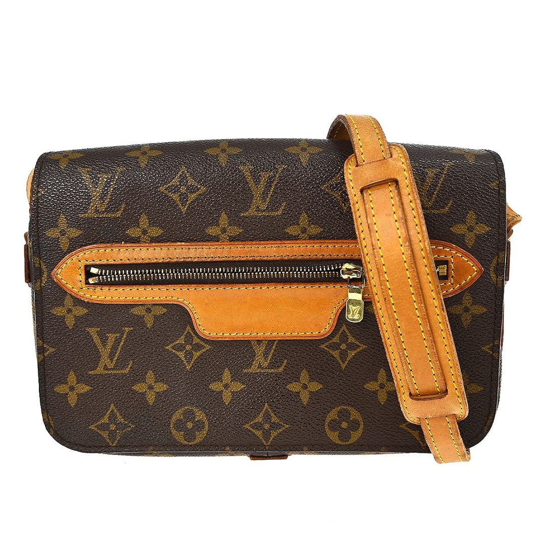 Louis Vuitton Saint Germain 24 Monogram Canvas Medium Shoulder Bag: Louis Vuitton Saint Germain 24 Monogram Canvas Medium Shoulder Bag This Louis Vuitton Saint Germain 24 shoulder bag features the iconic monogram canvas leather exterior and a push lock closure. Design