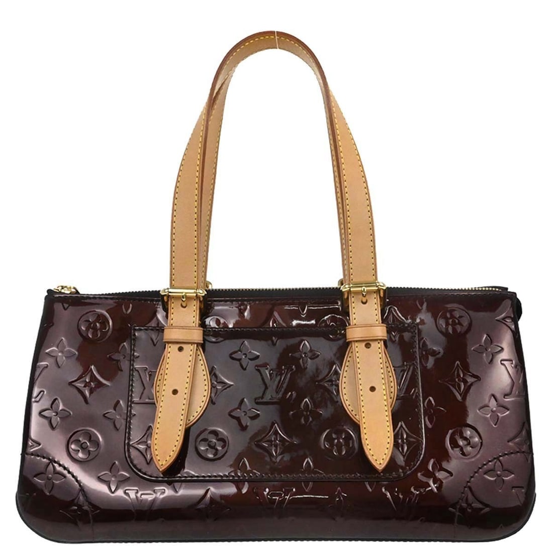 Louis Vuitton Rosewood Avenue Purple Vernis Tote Bag: Louis Vuitton Rosewood Avenue Purple Vernis Tote Bag This Louis Vuitton Rosewood Avenue handbag features a striking purple Monogram Vernis patent leather exterior and gold-tone hardware. Designed in a