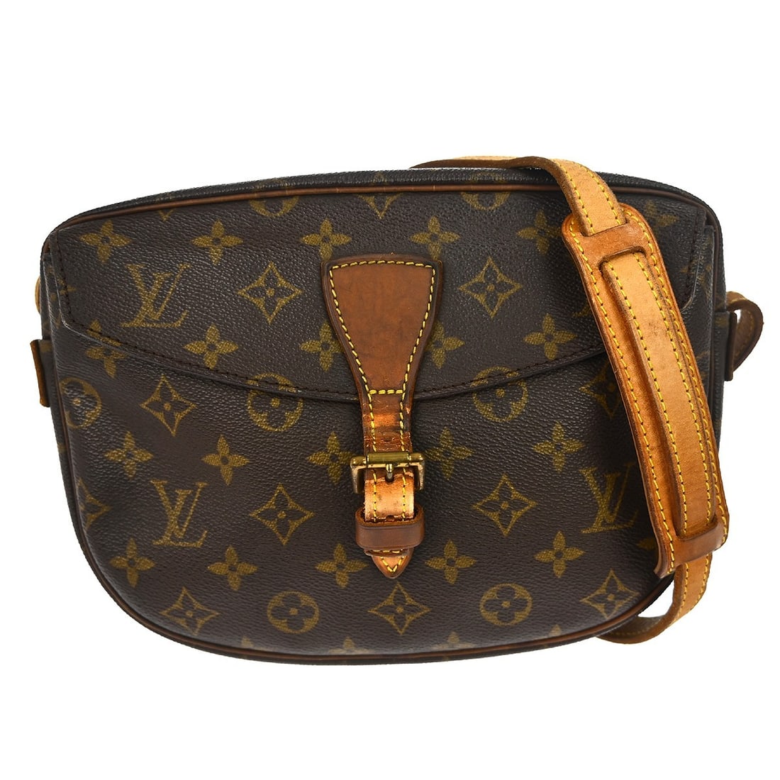 Louis Vuitton Jeune Fille MM Monogram Canvas Small Crossbody Shoulder Bag: Louis Vuitton Jeune Fille MM Monogram Canvas Small Crossbody Shoulder Bag This Louis Vuitton Jeune Fille MM shoulder bag features the iconic monogram canvas exterior with a beige crossbody strap. Desi