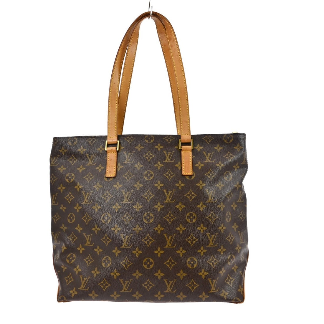 Louis Vuitton Cabas Mezzo Monogram Canvas Large Tote Bag M51151: Louis Vuitton Cabas Mezzo Monogram Canvas Large Tote Bag M51151 This Louis Vuitton Cabas Mezzo tote bag features the iconic monogram canvas leather exterior with brown leather double handles and a zip