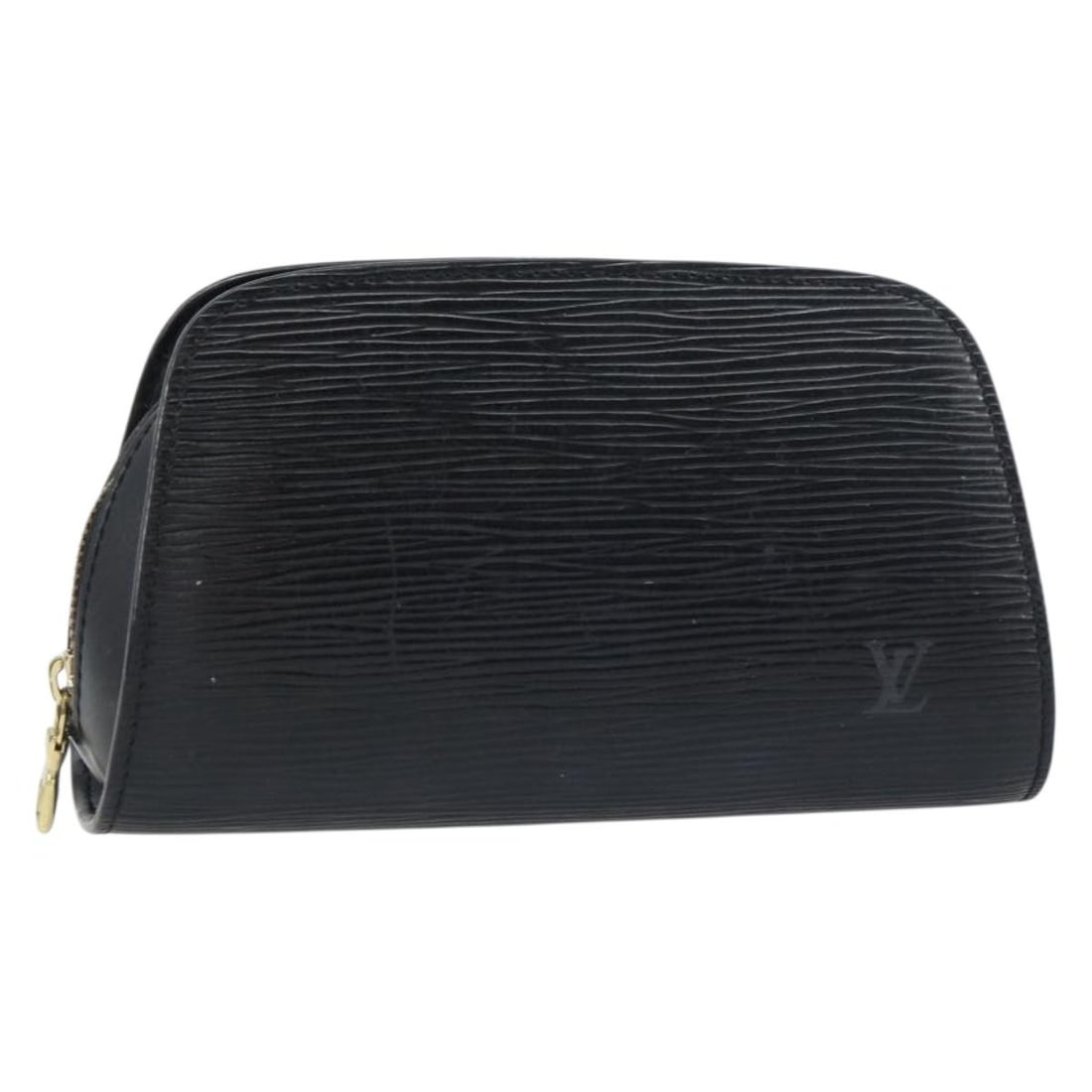 LOUIS VUITTON Epi Dauphine PM Pouch Black M48442 Authentic: LOUIS VUITTON Epi Dauphine PM Pouch Black M48442 Authentic This Louis Vuitton Epi Dauphine PM Pouch is a stylish accessory crafted from high-quality Epi leather in a classic black color. Designed for 