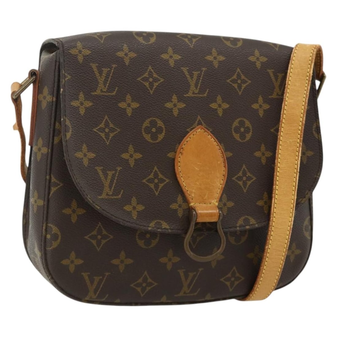 Louis Vuitton Saint Cloud GM Monogram Canvas Shoulder Bag M51242: Louis Vuitton Saint Cloud GM Monogram Canvas Shoulder Bag M51242 This LOUIS VUITTON Monogram Saint Cloud GM Shoulder Bag (model M51242) is crafted from the brand's iconic monogram canvas. Designed for