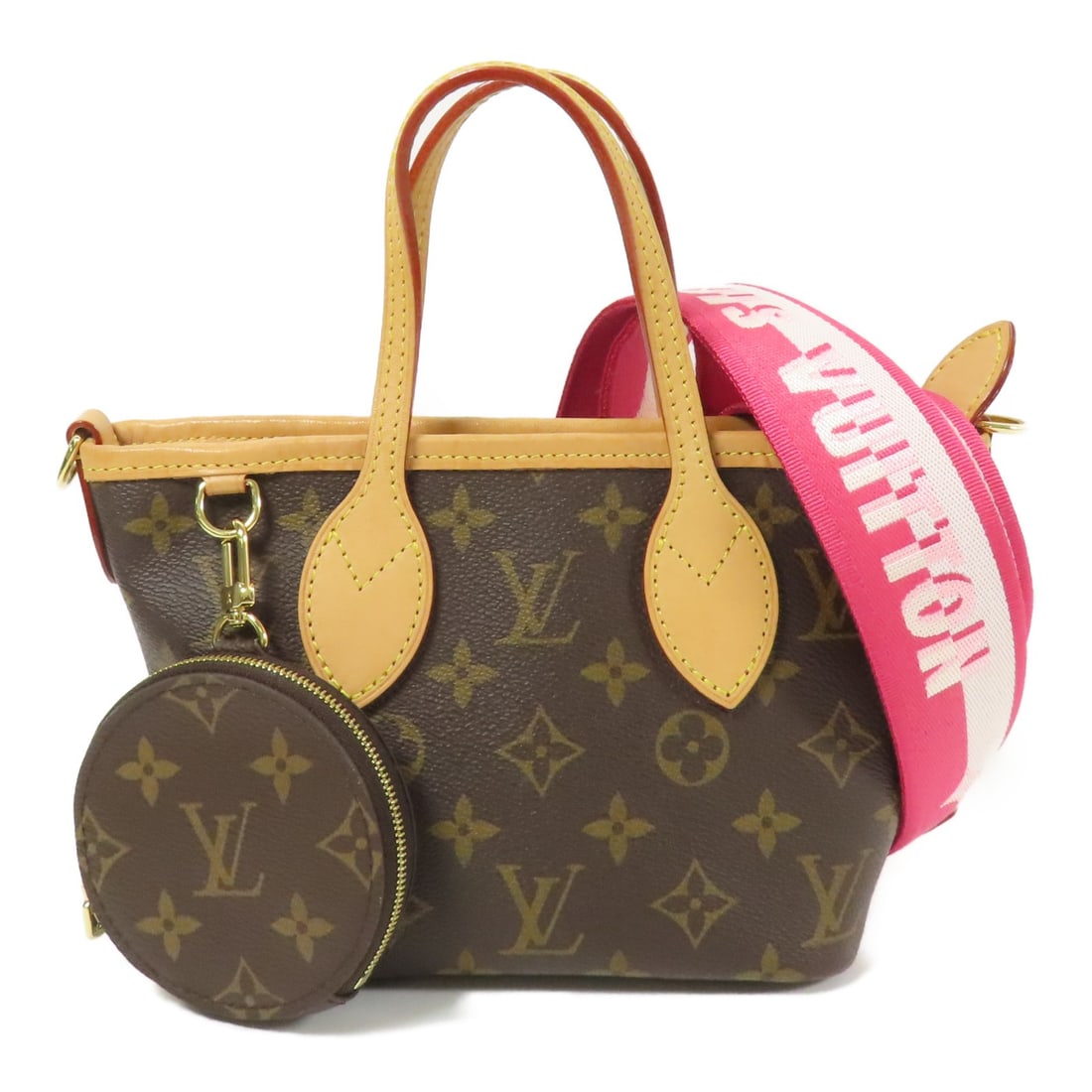 LOUIS VUITTON Neverfull BB 2 Way Shoulder Bag Monogram Brown GHW: LOUIS VUITTON Neverfull BB 2 Way Shoulder Bag Monogram Brown GHW This LOUIS VUITTON Neverfull BB 2 Way Shoulder Bag showcases a stylish and versatile design ideal for everyday use. Crafted from durabl
