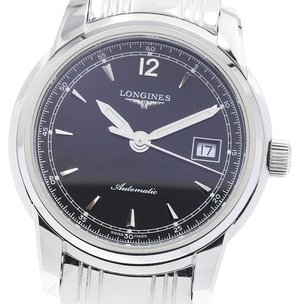 Longines Saint-Imier Ladies Automatic Date Watch 30mm Black Dial (1 of 6)