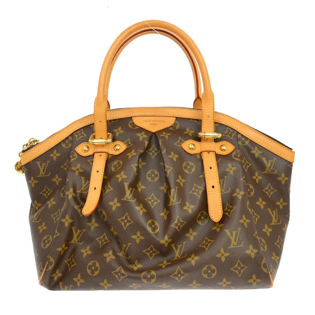 Louis Vuitton Tivoli GM Monogram Canvas Tote Bag: Louis Vuitton Tivoli GM Monogram Canvas Tote Bag This Louis Vuitton Tivoli GM handbag features the iconic Monogram canvas leather exterior, complemented by a spacious large size and practical zip clos
