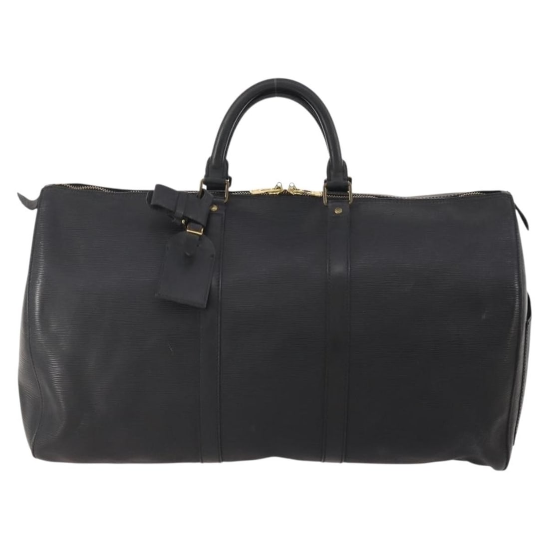 Black Epi Leather Keepall Travel Bag by Louis Vuitton Unisex 52cm (1 of 18)