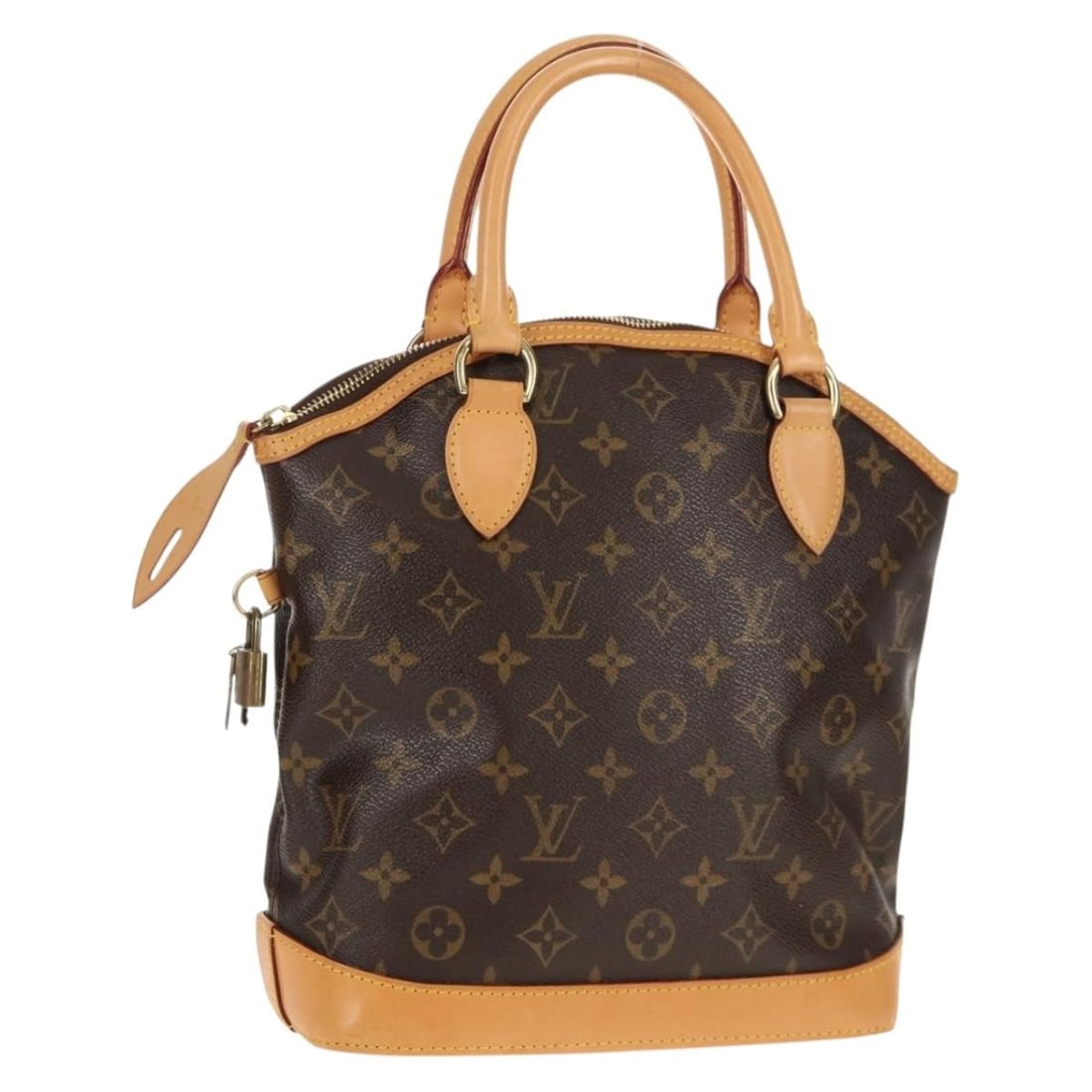 LOUIS VUITTON Monogram Lockit Hand Bag M40102 with Dust Bag and Padlock: LOUIS VUITTON Monogram Lockit Hand Bag M40102 with Dust Bag and Padlock Discover the elegance of the LOUIS VUITTON Monogram Lockit Hand Bag, a timeless accessory that embodies luxury and style. Crafte