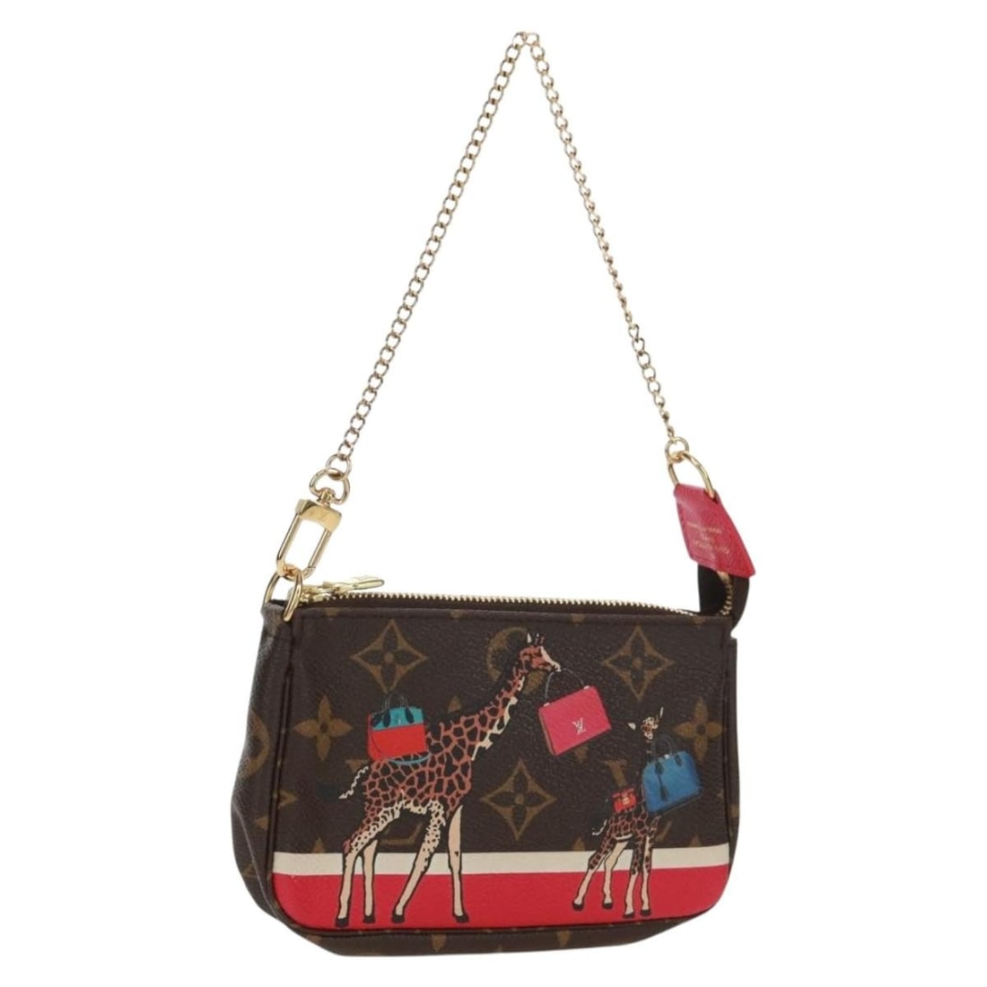 Limited Edition Louis Vuitton Christmas Animation Pochette Accessoires Canvas Bag: Limited Edition Louis Vuitton Christmas Animation Pochette Accessoires Canvas Bag This Louis Vuitton Pochette Accessoires is a limited edition piece from the Christmas Animation collection. Crafted fr