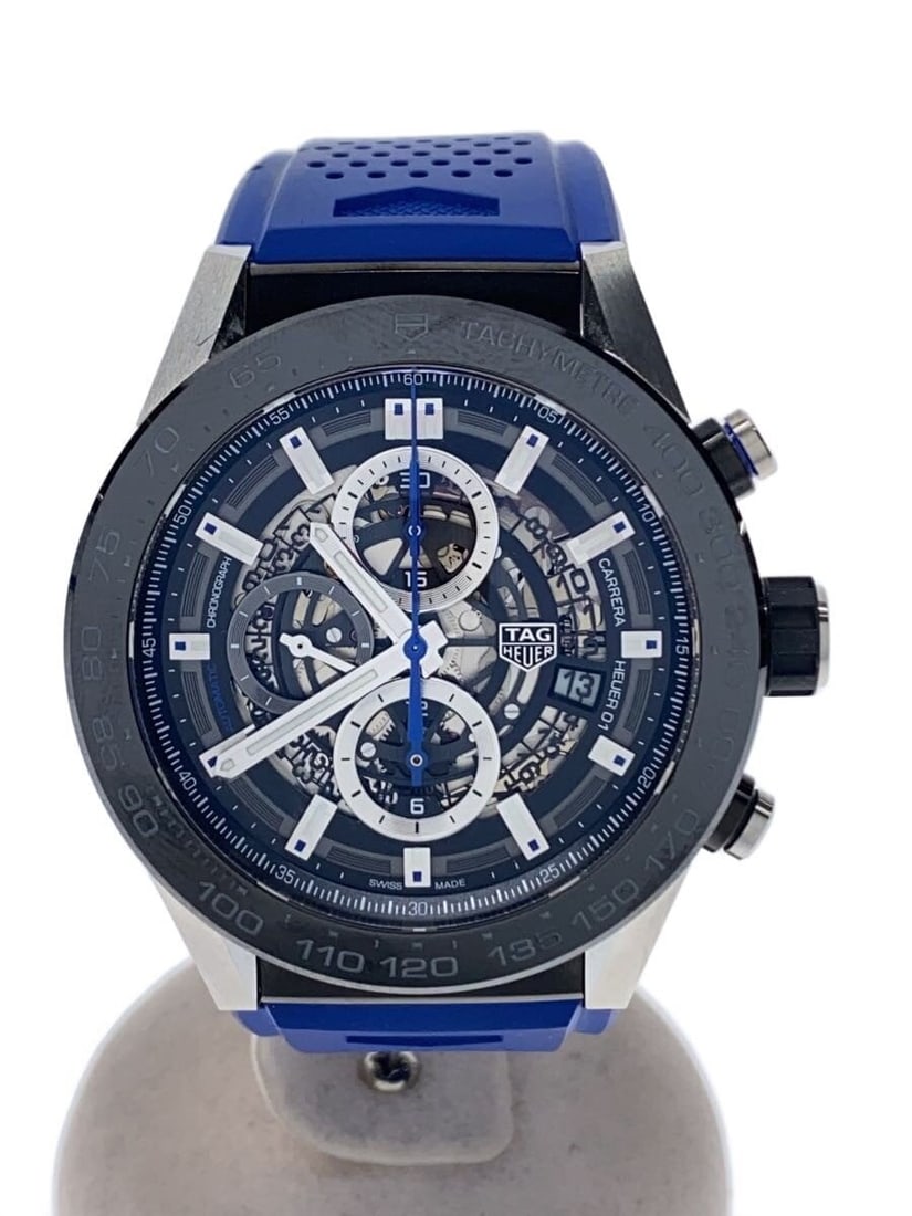 TAG Heuer Carrera Heuer 01 Men's Swiss Wristwatch: TAG Heuer Carrera Heuer 01 Men's Swiss Wristwatch This TAG Heuer Carrera Calibre Heuer 01 CAR2A1T-0 men's wristwatch features a Swiss-made automatic movement and a sleek, contemporary design. The watc