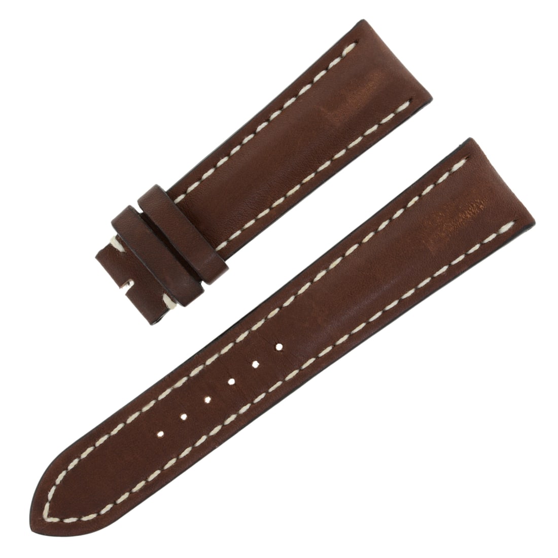 Breitling 24-20mm Brown Genuine Leather Unisex Watch Band (1 of 2)