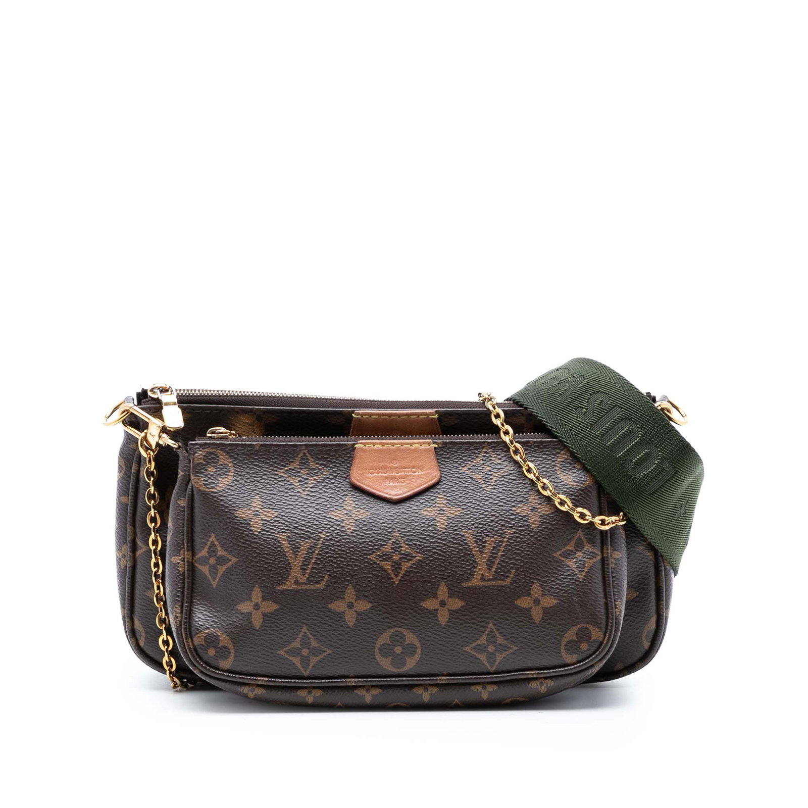 Louis Vuitton Multi Pochette Monogram Canvas Shoulder Bag with Coin Pouch: Louis Vuitton Multi Pochette Monogram Canvas Shoulder Bag with Coin Pouch The Louis Vuitton Monogram Multi Pochette Accessoires is crafted from signature monogram canvas and features a detachable chai