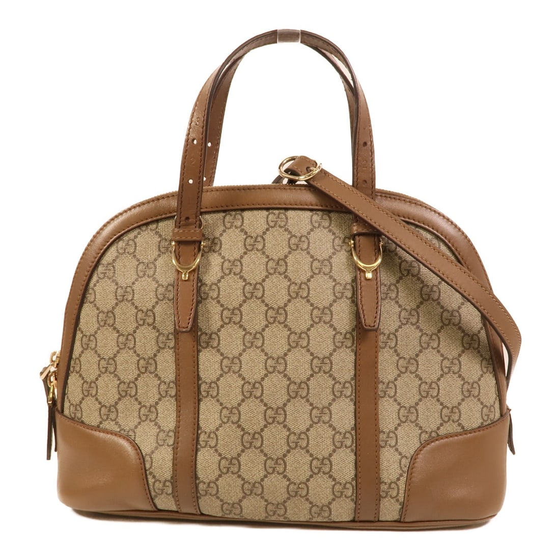 Gucci Nice Dome Brown PVC Coated Canvas 2way Shoulder Bag (1 of 16)