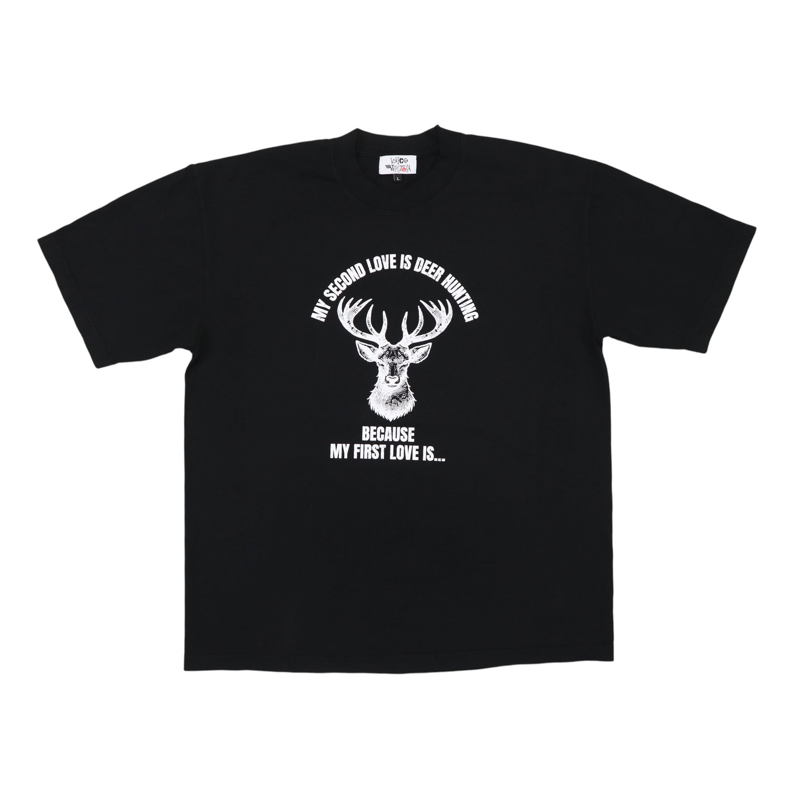 True Love Graphic Black T-Shirt XXL: True Love Graphic Black T-Shirt XXL This True Love Black Tee is presented in a classic black color and features a special surprise design on the reverse side. The shirt is in un-used and unworn condit