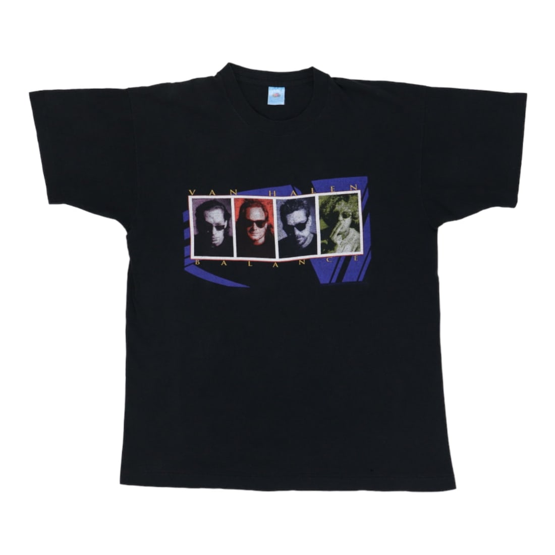 Vintage 1995 Van Halen Balance Concert Black Cotton XL T-Shirt: Vintage 1995 Van Halen Balance Concert Black Cotton XL T-Shirt This is an original vintage 1995 Van Halen Balance Tour Shirt featuring front and back graphics. The shirt is made from 100% cotton and c