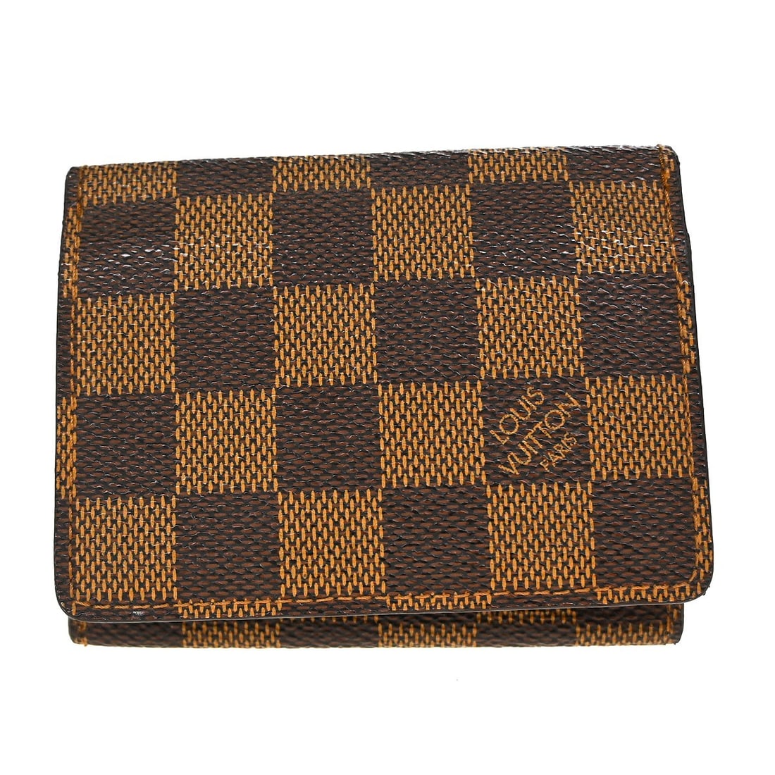 Damier Canvas Card Wallet by Louis Vuitton Model N62920: Damier Canvas Card Wallet by Louis Vuitton Model N62920 This Louis Vuitton Damier Enveloppe Cartes De Visite cardholder features the iconic brown Damier canvas leather and is designed for women. It is