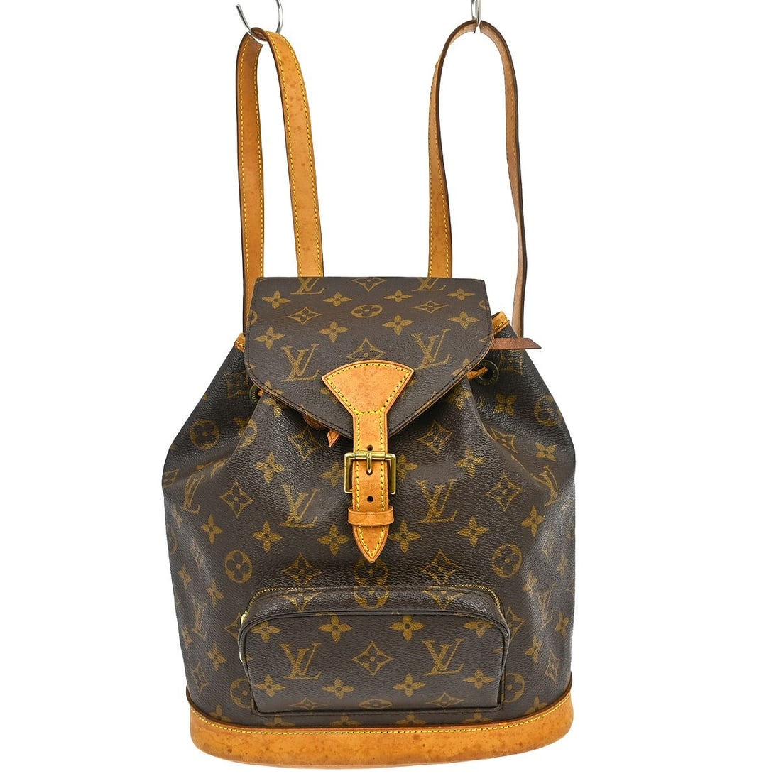Louis Vuitton Montsouris MM Monogram Canvas Medium Brown Backpack: Louis Vuitton Montsouris MM Monogram Canvas Medium Brown Backpack This Louis Vuitton Montsouris MM backpack features the signature monogram canvas leather exterior with a flap buckle and drawstring cl