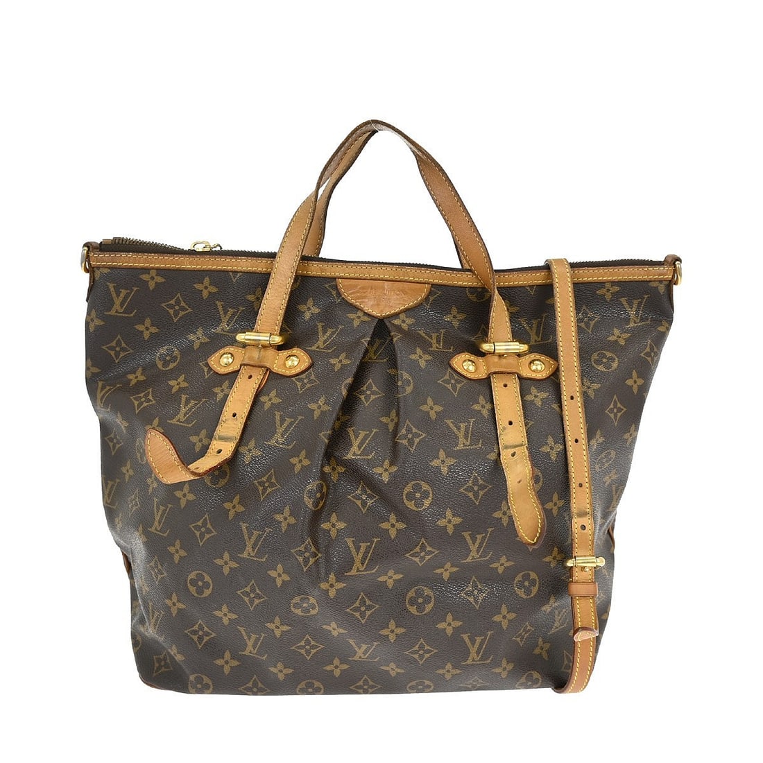 Louis Vuitton Palermo GM Monogram Canvas Large Brown Two Way Tote Bag: Louis Vuitton Palermo GM Monogram Canvas Large Brown Two Way Tote Bag This Louis Vuitton Palermo GM is a large 2-way tote bag featuring the iconic monogram canvas leather exterior with brown accents. 