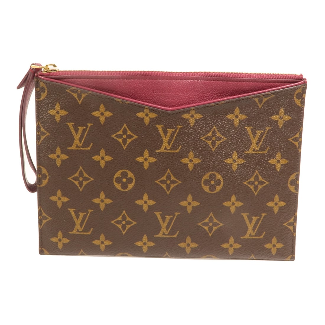 Louis Vuitton Pochette Pallas Monogram Purple Pouch with Gold Hardware: Louis Vuitton Pochette Pallas Monogram Purple Pouch with Gold Hardware This Louis Vuitton Pochette Pallas Pouch features the iconic Monogram pattern in brown with purple accents. Crafted from durable 