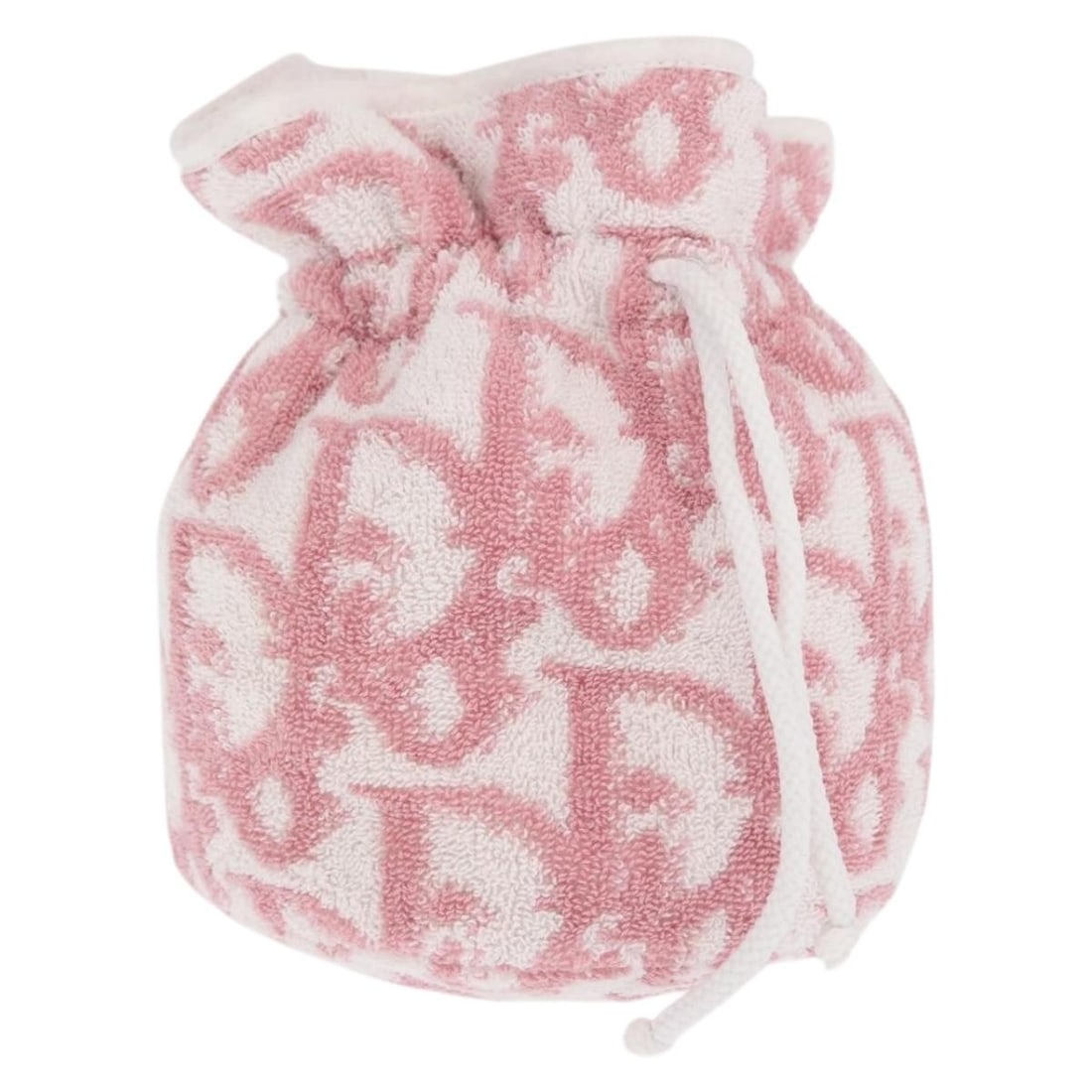 Pink Trotter Canvas Christian Dior Pile Pouch with Box: Pink Trotter Canvas Christian Dior Pile Pouch with Box This Christian Dior Trotter Canvas pouch features a pink pile and canvas exterior, offering a stylish and versatile accessory. Made in France, it