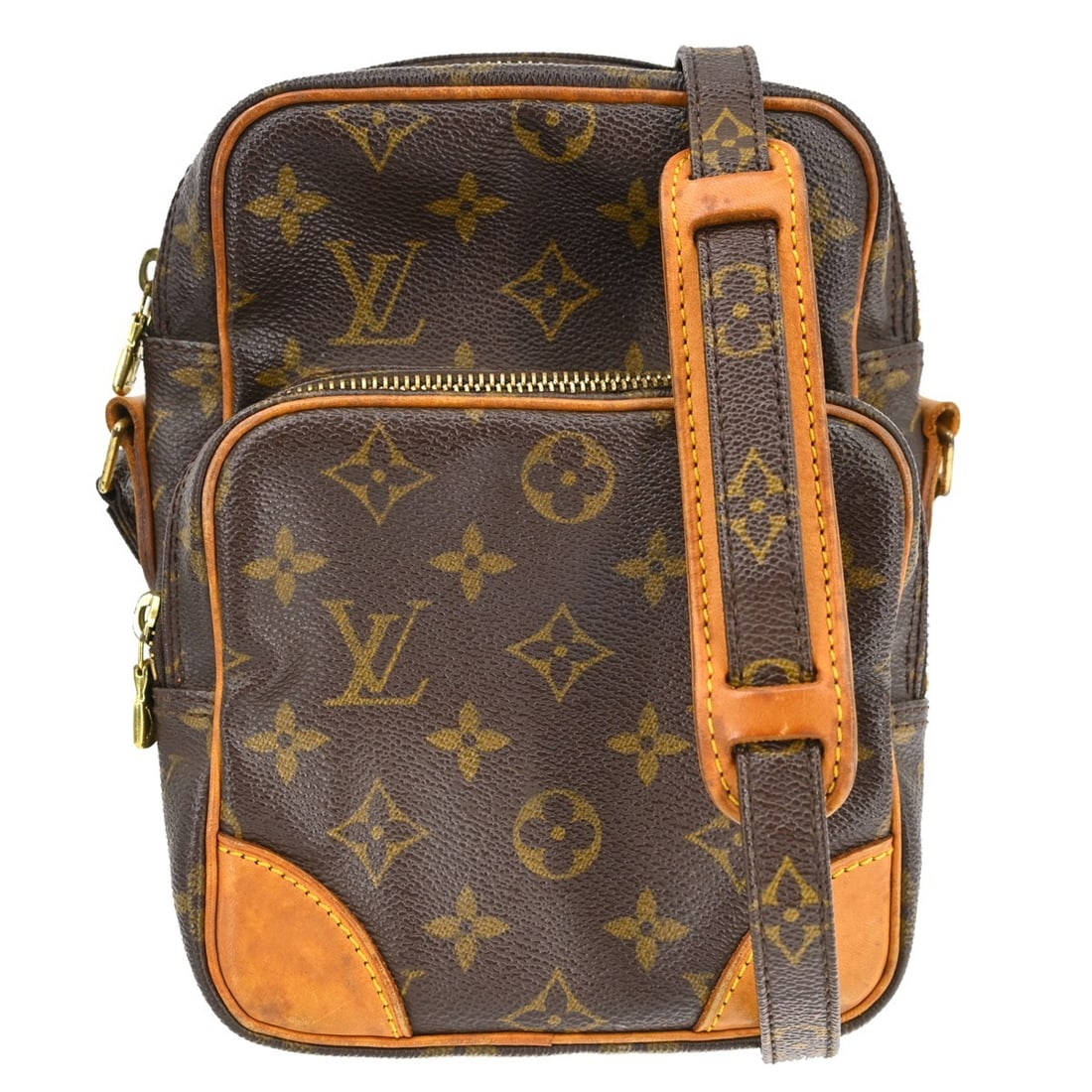Louis Vuitton Amazone Brown Canvas Crossbody Bag France: Louis Vuitton Amazone Brown Canvas Crossbody Bag France The Louis Vuitton Amazone Bag is crafted from signature brown monogram canvas and is designed for unisex use. Made in France, this bag is in goo